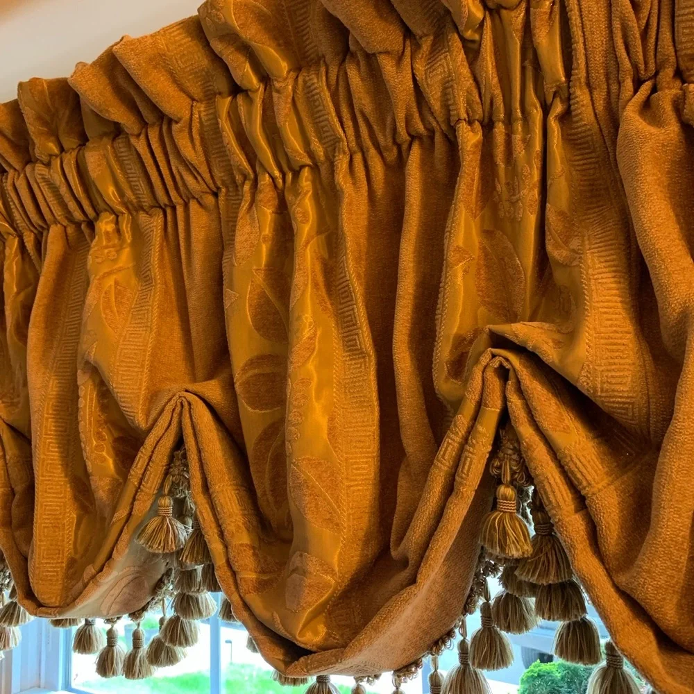 Hand made custom window treatment